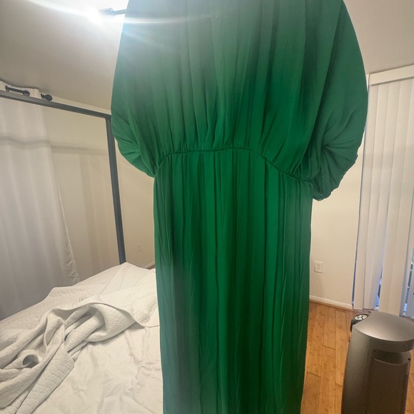 Zara Elegant Green Women's Dress - Picture 4 of 7
